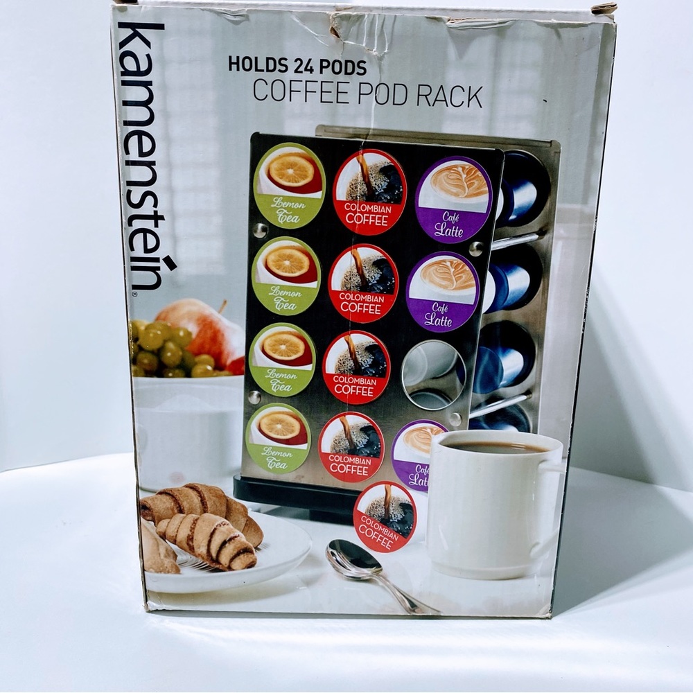 NEW Kamenstein Coffee Pod Rack Holds 24 Pods♦️
